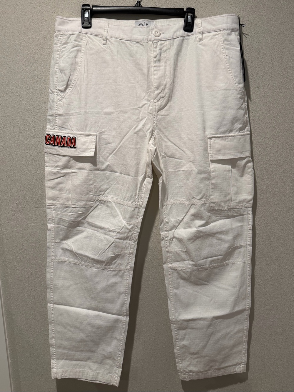 Olympic Skateboarding Team Canada x OVO Paris 2024 White Men's Cargo Pants